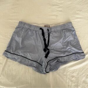 J Crew Cotton Blue Pajama Shorts